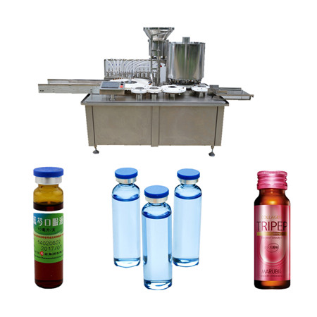 Automaattinen nesteen täyttölinja Elektroninen savukeöljyn täyttö- ja korkkikone Pieni pullojen täyttö- ja korkkikone