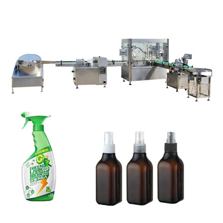 Erittäin tarkka täysautomaattinen oliiviöljyn täyttökorkkikone / pullon täyttökone