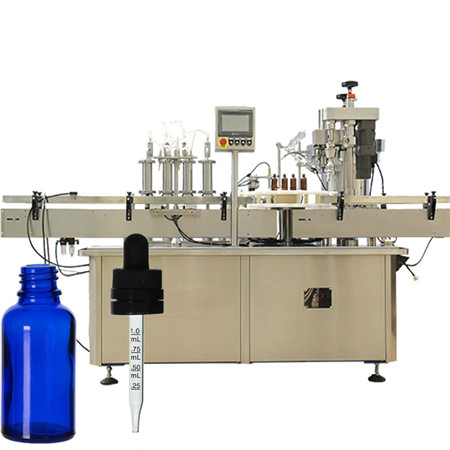 Automaattinen oraaliliuoksen nestemäisen täyttökoneen linjan alkoholipullo pullon pullon täyttö- ja korkkikone 4000BPH