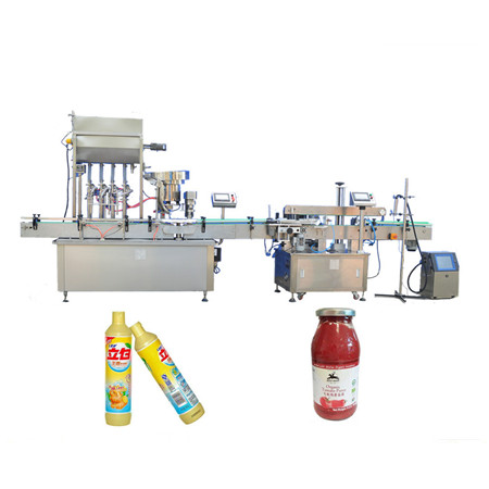 Puoliautomaattinen ruokajuustokastike Pneumaattinen nestemäinen veden täyttö koneen täyteaine