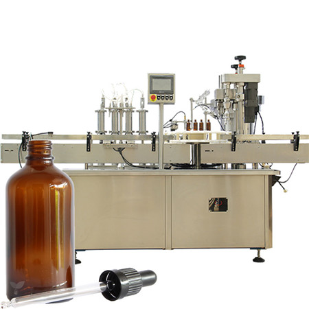 Automaattinen pulloöljyä täyttö kone 15ml pullon täyttö koneella, injektiopullojen täyttö- ja korkkikoneella10ml öljyntäyttö kone