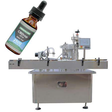 YB-YX4 automaattinen täyttökone 15 ml cbd injektiopullon pullon täyttökorkki ja etiketöintikone